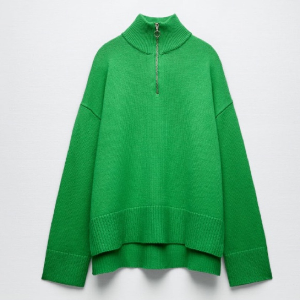 Zara Green Knit Sweater